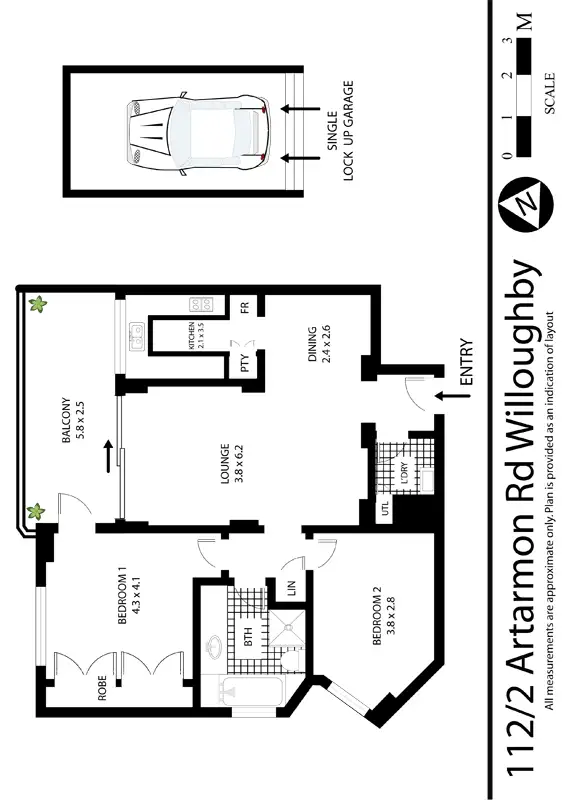 Floorplan of Homely apartment listing, 112/2 Artarmon Road, Willoughby NSW 2068