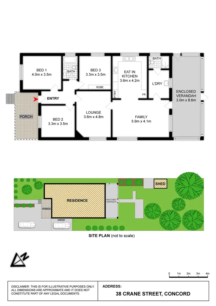 Floorplan of Homely house listing, 38 Crane Street, Concord NSW 2137