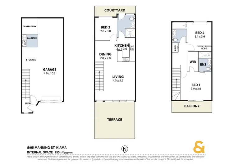 Floorplan of Homely townhouse listing, 5/93 Manning Street, Kiama NSW 2533