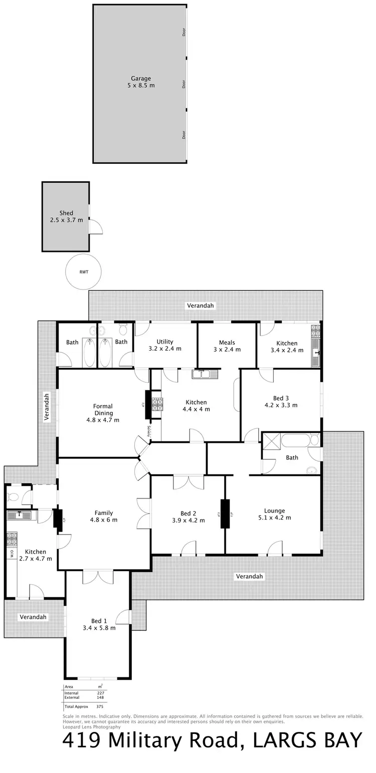 Floorplan of Homely house listing, 419 Military Road, Largs Bay SA 5016