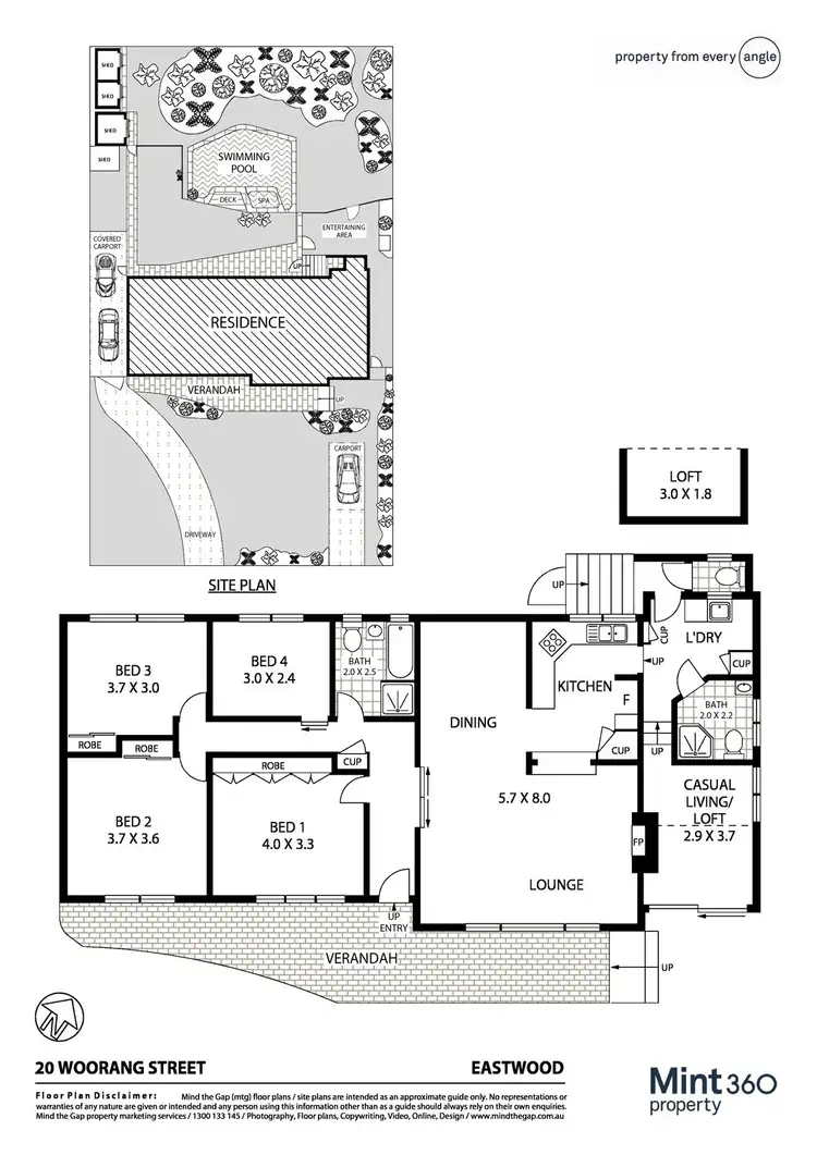 Floorplan of Homely house listing, 20 Woorang Street, Eastwood NSW 2122