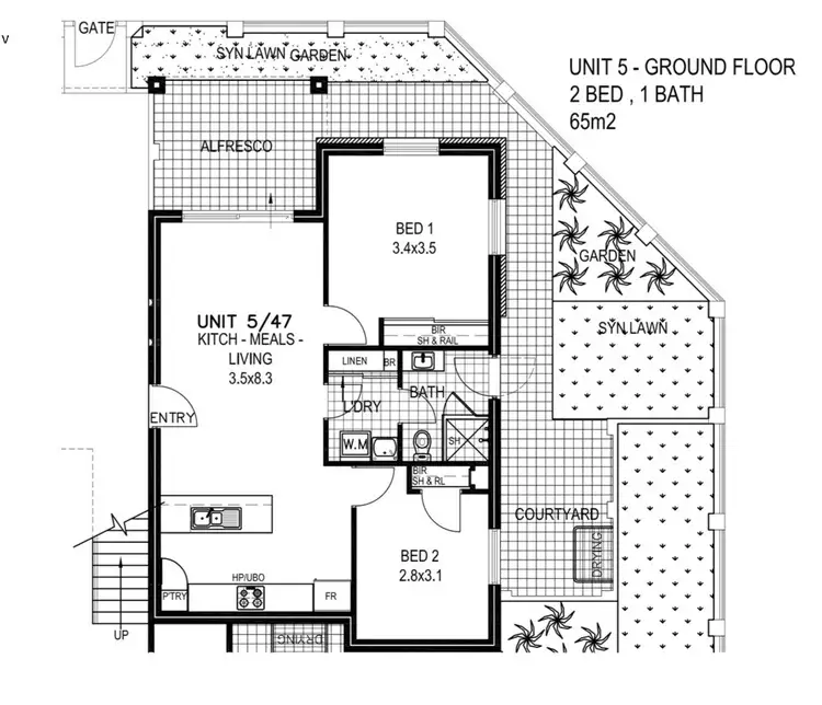 Floorplan of Homely house listing, 5/47 Stretton Street, Kenwick WA 6107