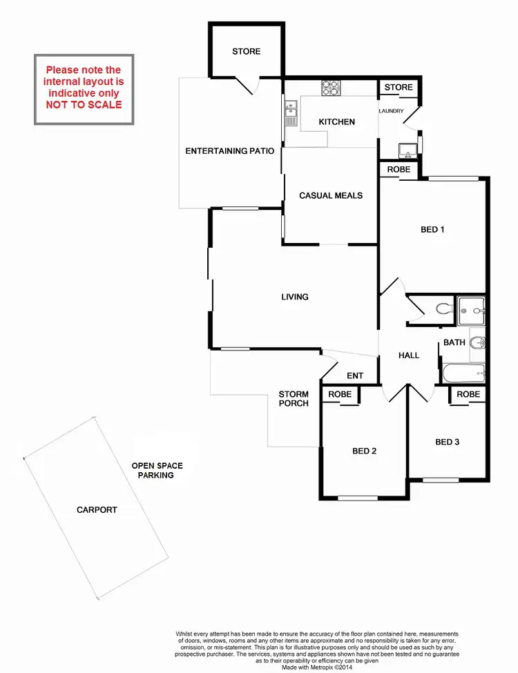 Floorplan of Homely house listing, 26 Periwinkle Way, Parkwood WA 6147