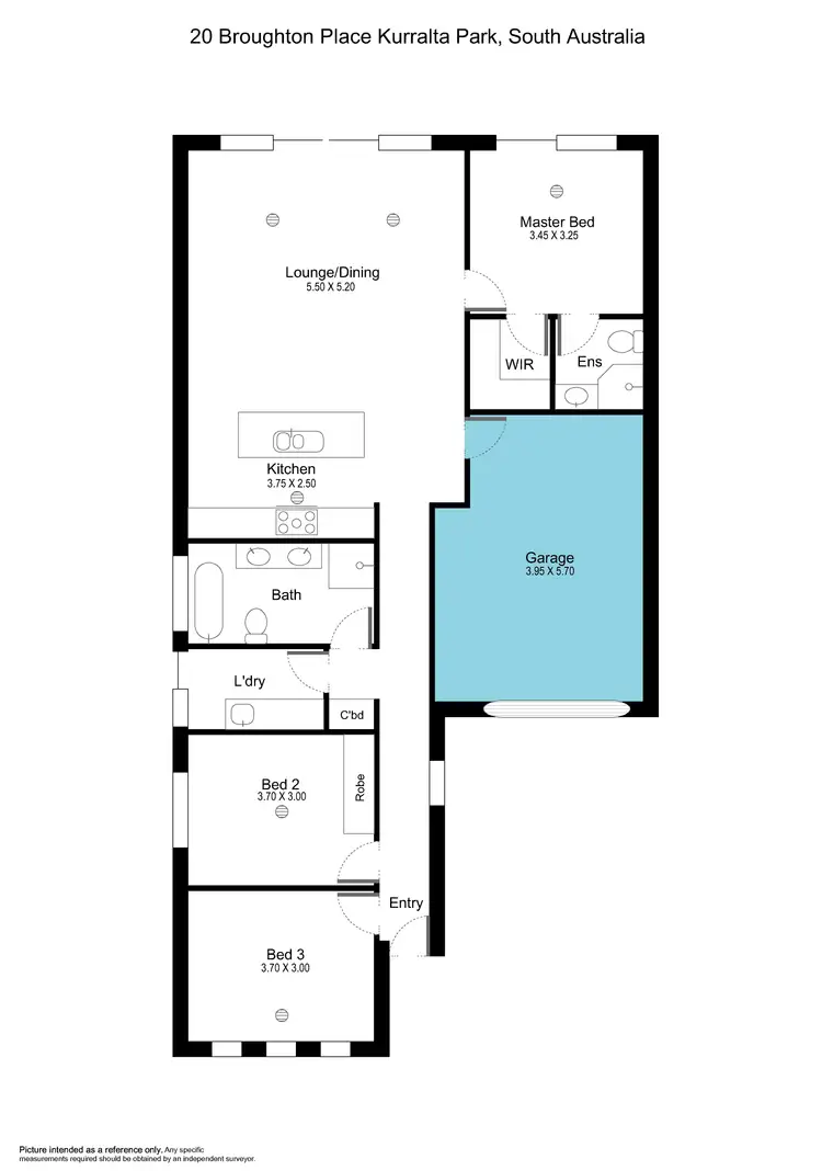 Floorplan of Homely house listing, 20B Broughton Avenue, Kurralta Park SA 5037