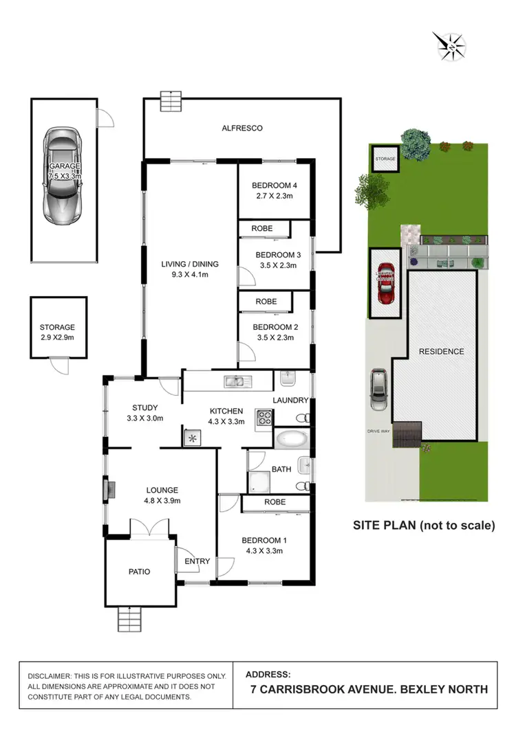Floorplan of Homely house listing, 7 Carrisbrook Avenue, Bexley North NSW 2207