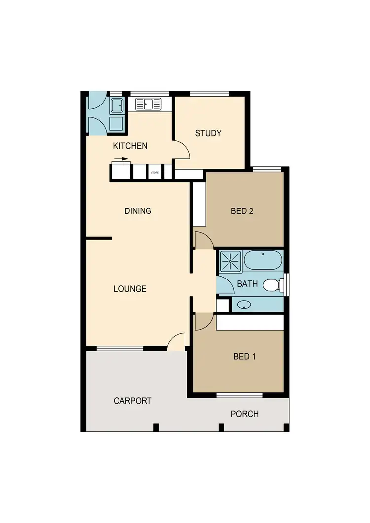 Floorplan of Homely unit listing, 4/10 Dornoch Court, Marrara NT 812
