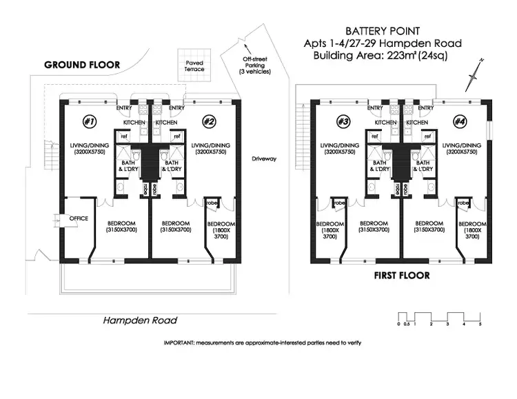 Floorplan of Homely block of units listing, 27-29 Hampden Road, Battery Point TAS 7004
