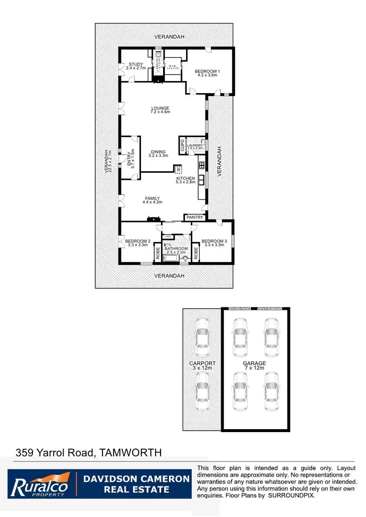Floorplan of Homely house listing, 359 Yarrol Road, Kootingal NSW 2352