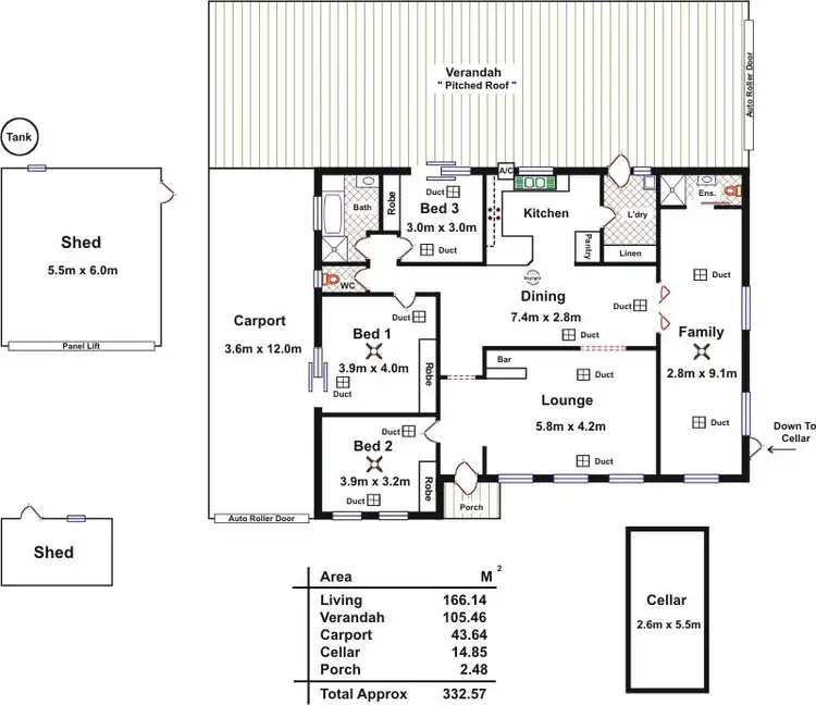 Floorplan of Homely house listing, 20 Tingara Road, Evanston Park SA 5116