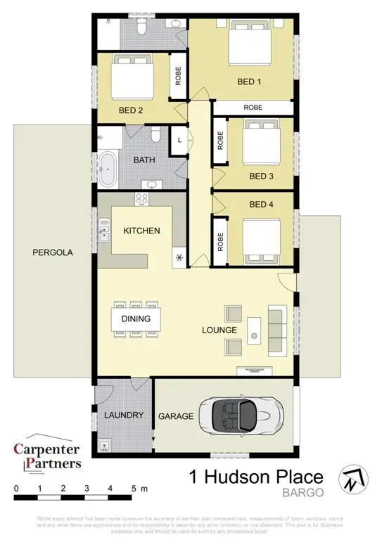 Floorplan of Homely house listing, 1 Hudson Place, Bargo NSW 2574