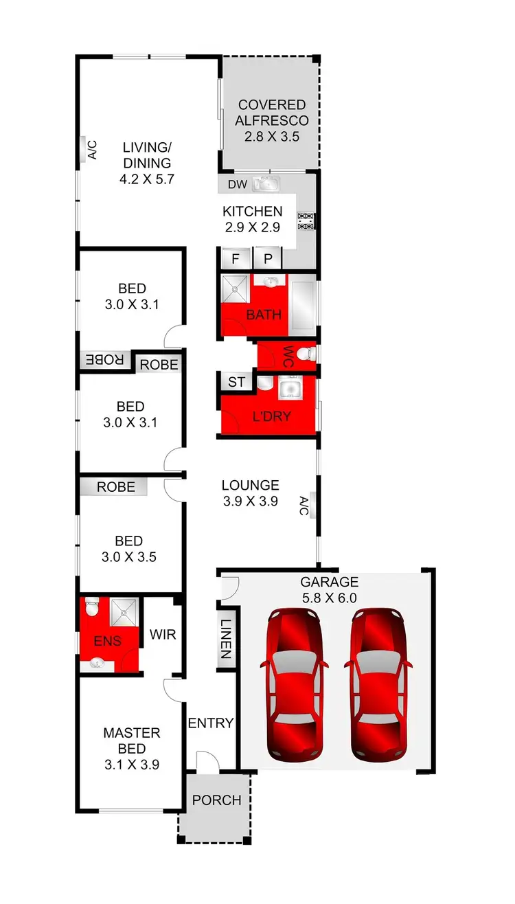 Floorplan of Homely house listing, 51 Hillclimb Drive, Leopold VIC 3224