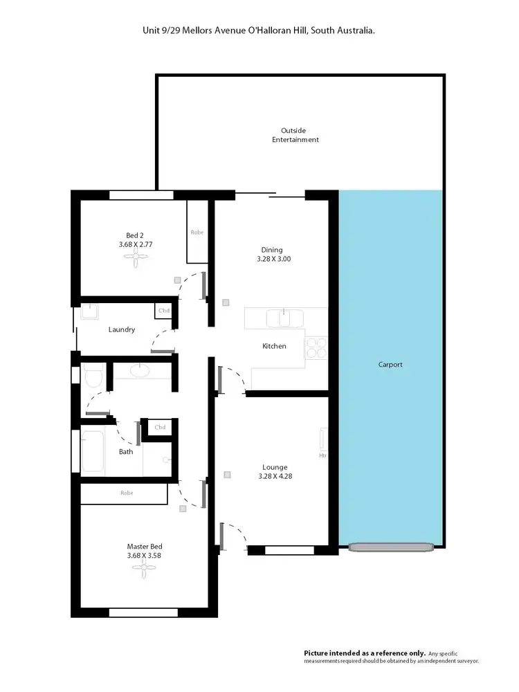 Floorplan of Homely house listing, 9/29 Mellors Avenue, O'halloran Hill SA 5158