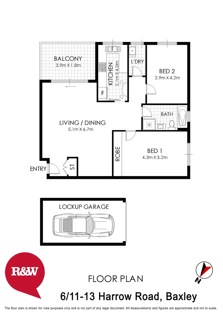 Floorplan of Homely apartment listing, 6/11-13 Harrow Road, Bexley NSW 2207
