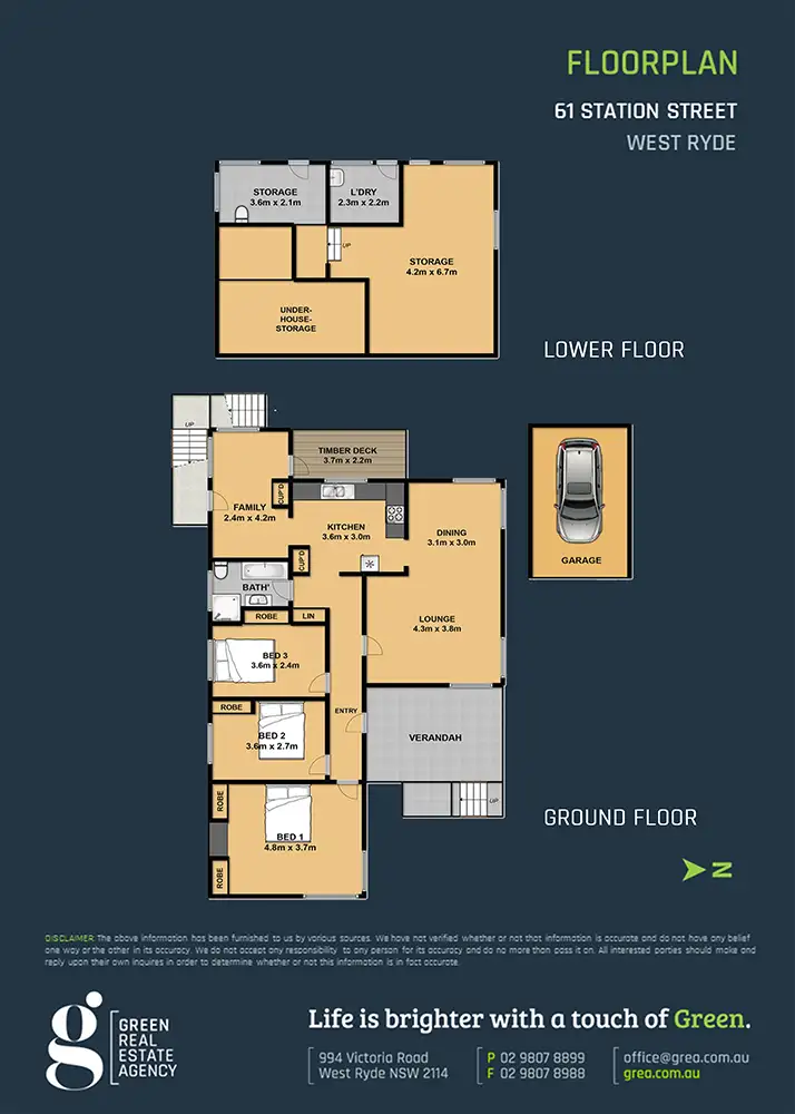 Floorplan of Homely house listing, 61 Station Street, West Ryde NSW 2114