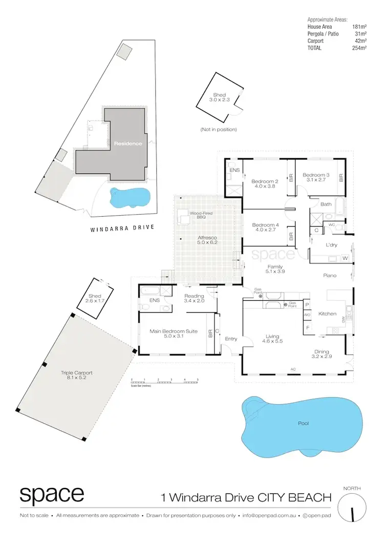 Floorplan of Homely house listing, 1 Windarra Drive, City Beach WA 6015