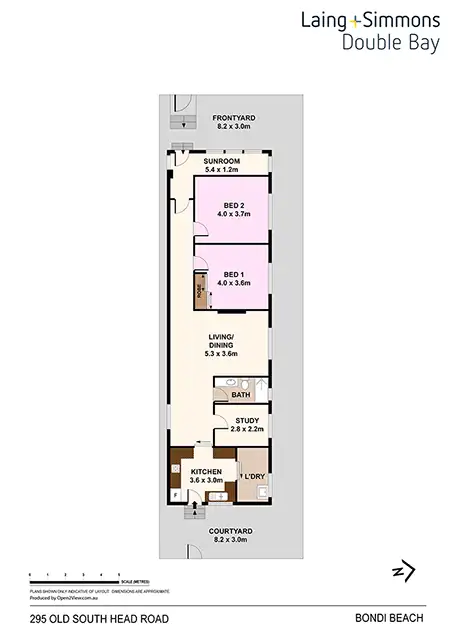 Floorplan of Homely house listing, 295 Old South Head Road (aka 295 Simpson Street), Bondi Beach NSW 2026