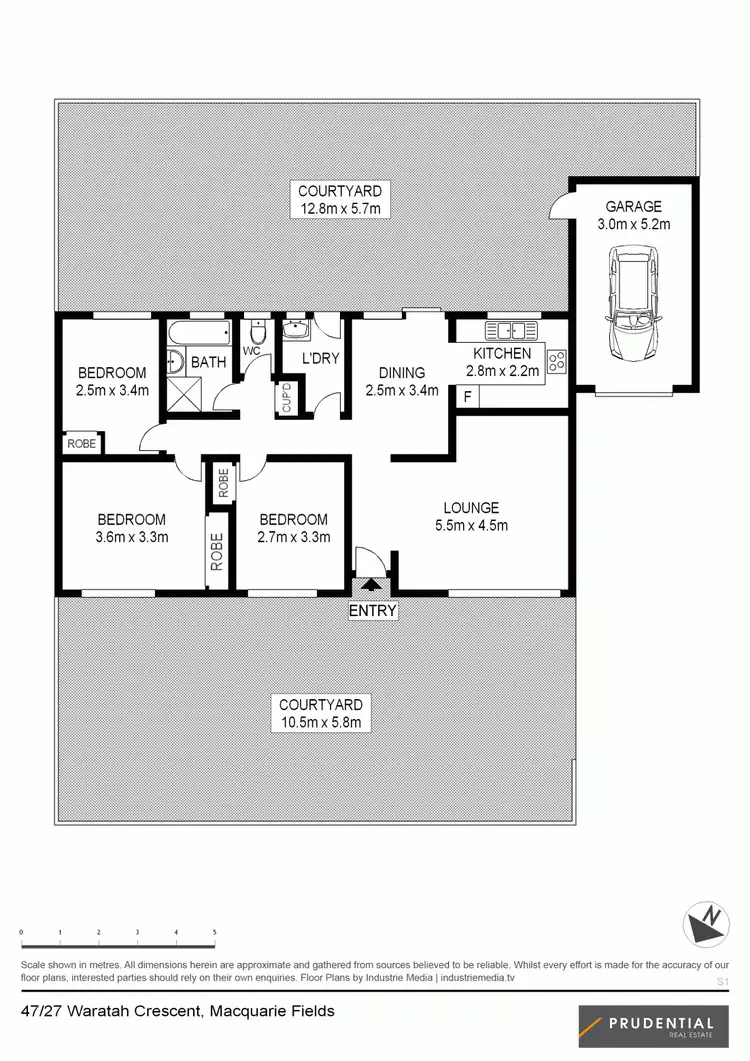 Floorplan of Homely villa listing, 47/27 Waratah Crescent, Macquarie Fields NSW 2564