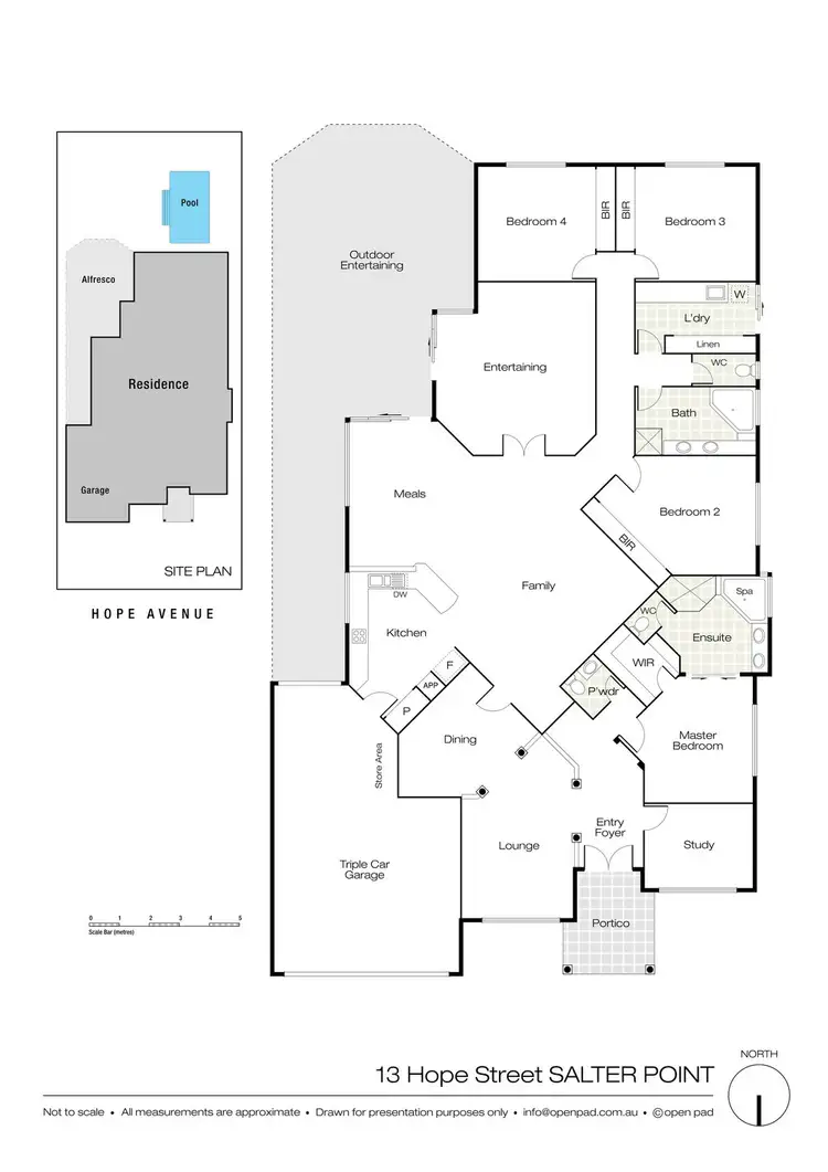 Floorplan of Homely house listing, 13 Hope Avenue, Salter Point WA 6152