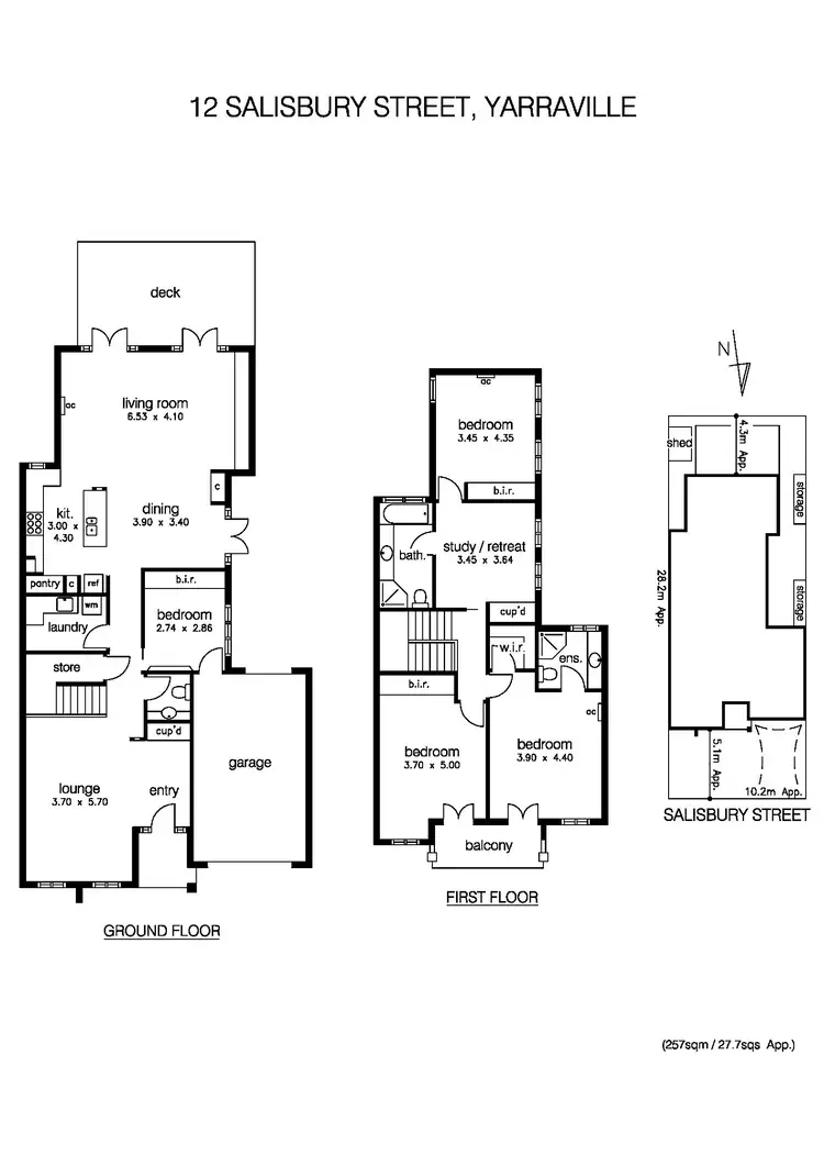 Floorplan of Homely house listing, 12 Salisbury Street, Yarraville VIC 3013