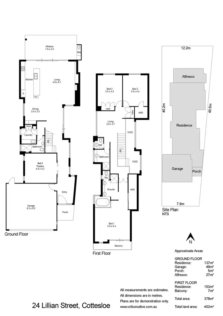 Floorplan of Homely house listing, 24 Lillian Street, Cottesloe WA 6011