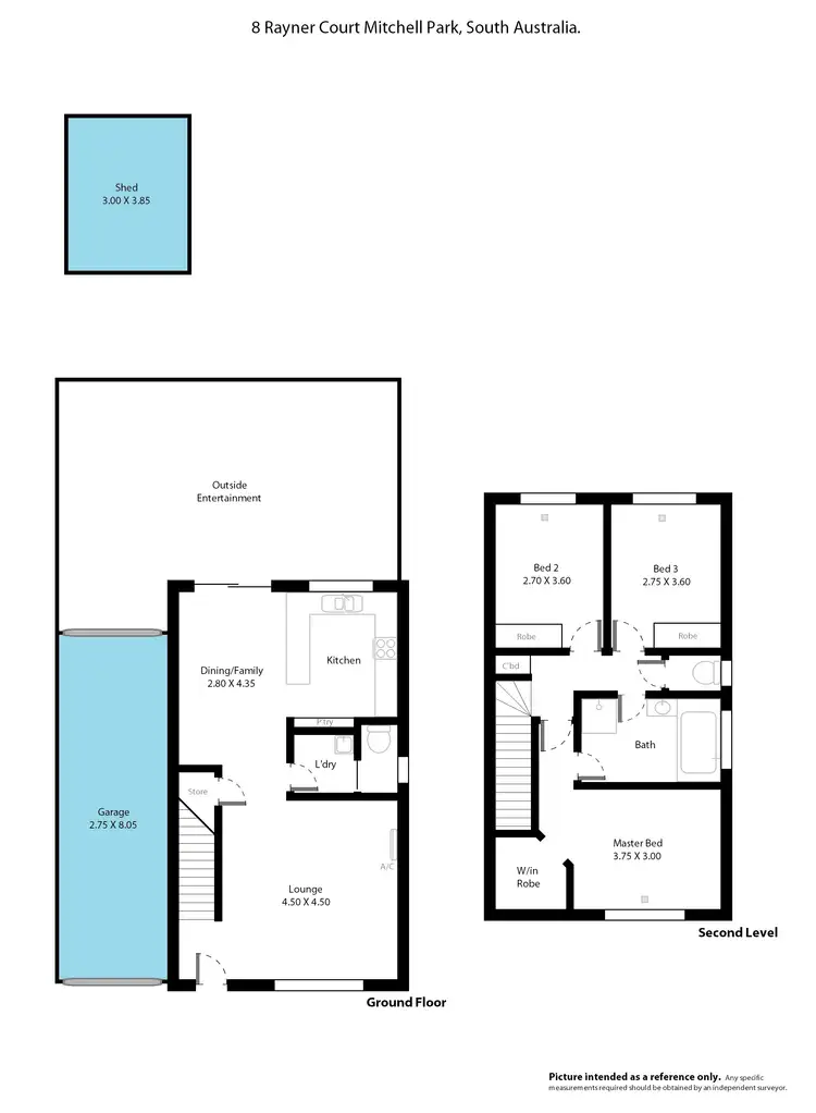 Floorplan of Homely house listing, 8 Rayner Court, Mitchell Park SA 5043