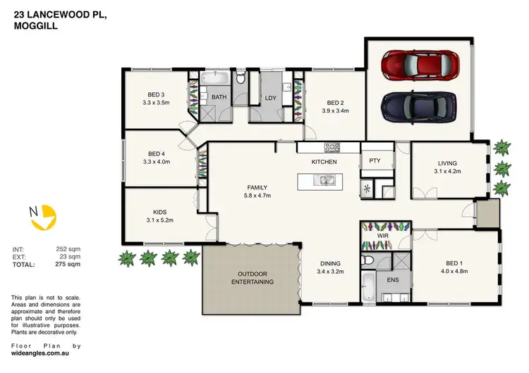 Floorplan of Homely house listing, 23 Lancewood Place, Moggill QLD 4070
