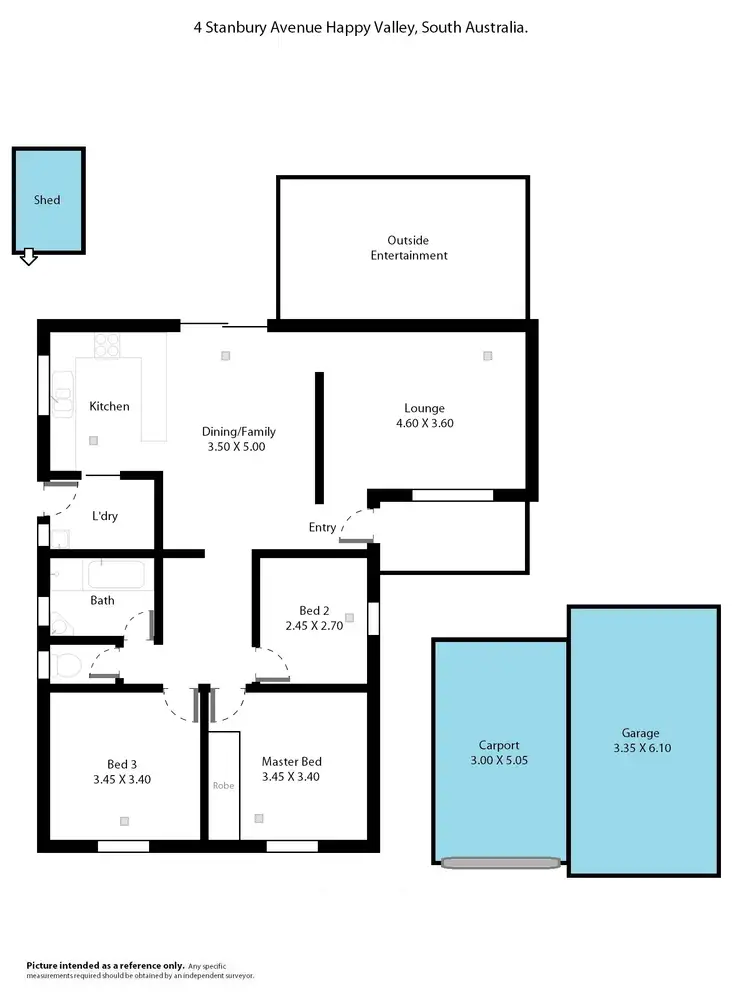 Floorplan of Homely house listing, 4 Stanbury Avenue, Happy Valley SA 5159