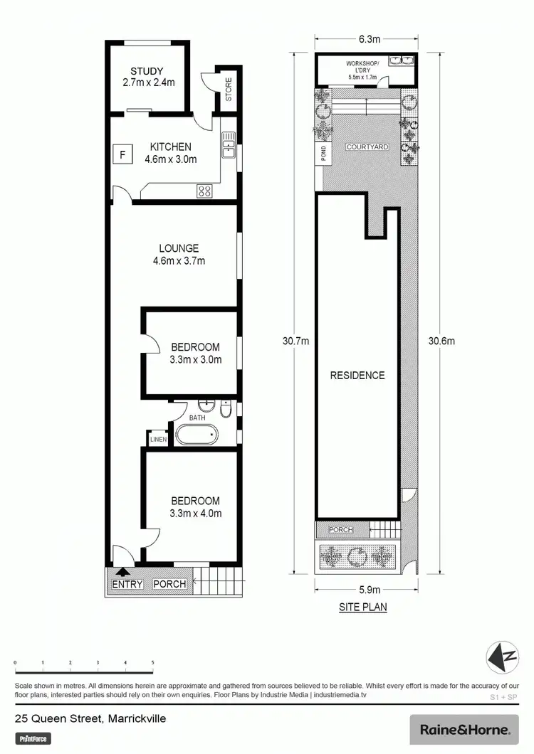 Floorplan of Homely house listing, 25 Queen Street, Marrickville NSW 2204