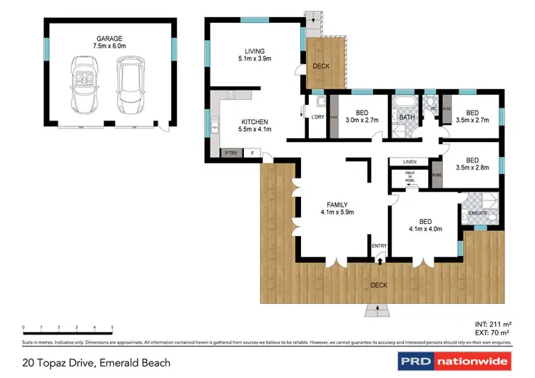 Floorplan of Homely house listing, 20 Topaz Drive, Emerald Beach NSW 2456