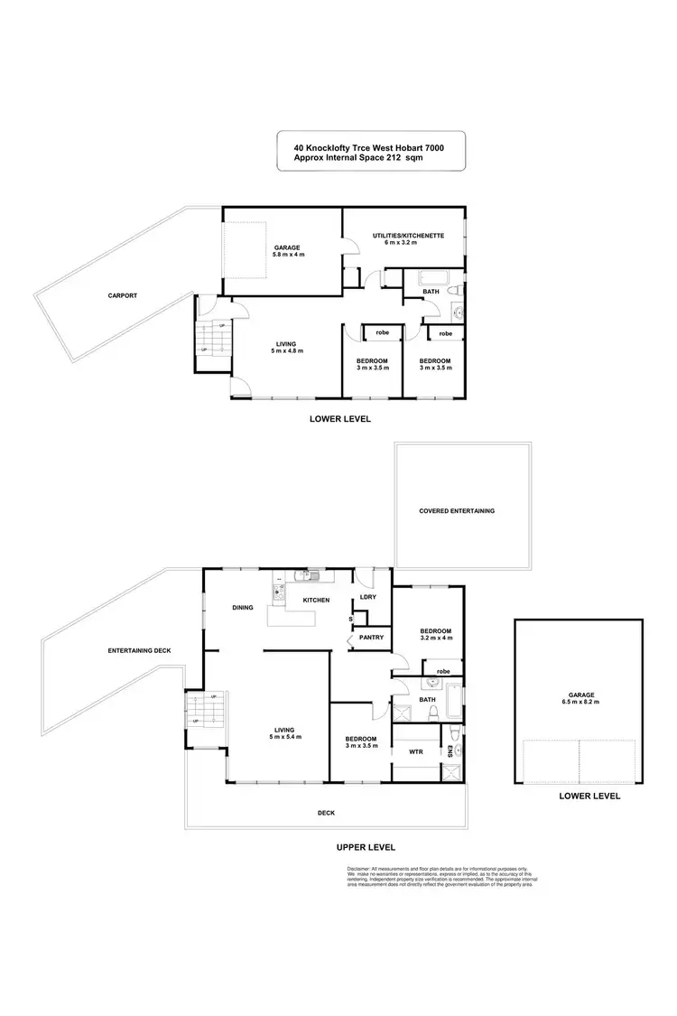 Floorplan of Homely house listing, 40 Knocklofty Terrace, West Hobart TAS 7000