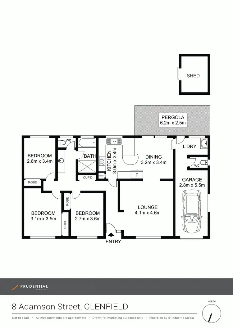 Floorplan of Homely house listing, 8 Adamson Street, Glenfield NSW 2167