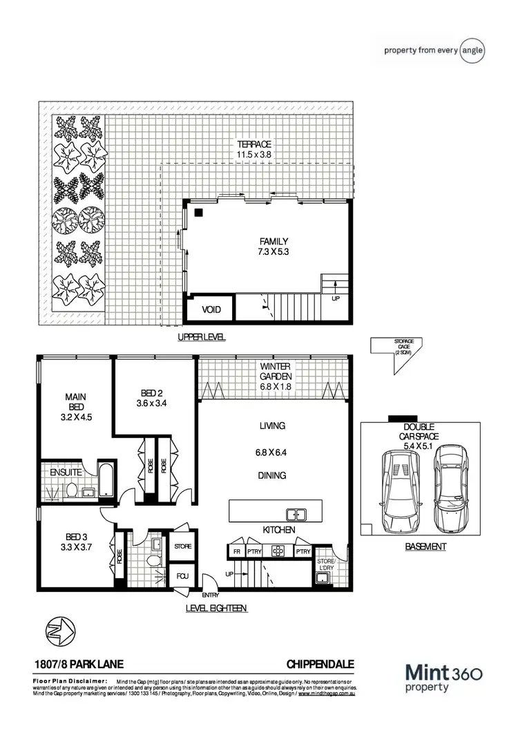 Floorplan of Homely apartment listing, 1807/8 Park Lane, Chippendale NSW 2008