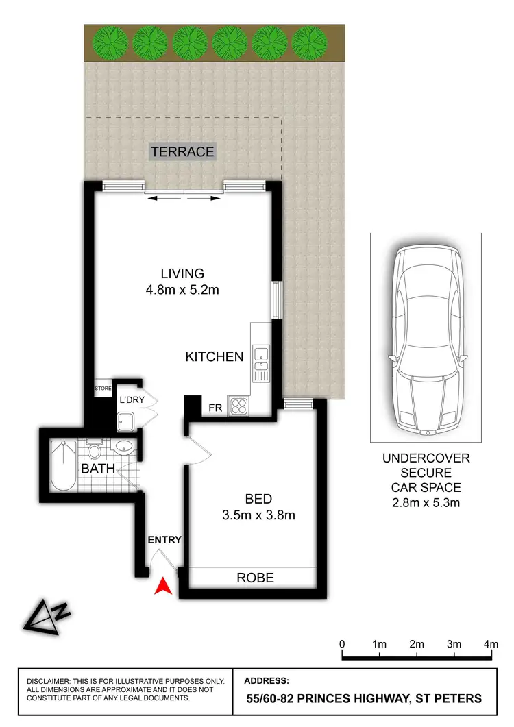 Floorplan of Homely apartment listing, 55/80 Princes Highway, St Peters NSW 2044