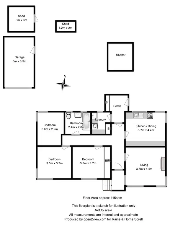 Floorplan of Homely house listing, 7B Forcett Street, Sorell TAS 7172