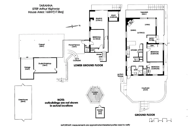 Floorplan of Homely house listing, 5709 Arthur Highway, Taranna TAS 7180