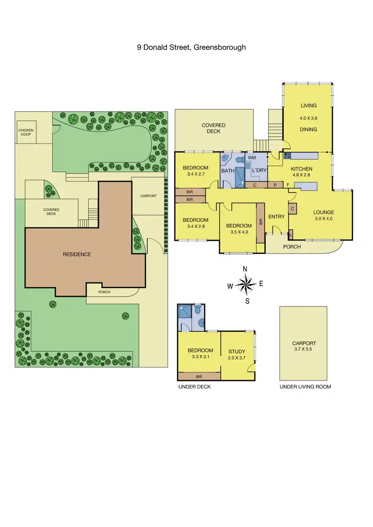 Floorplan of Homely house listing, 9 Donald Street, Greensborough VIC 3088