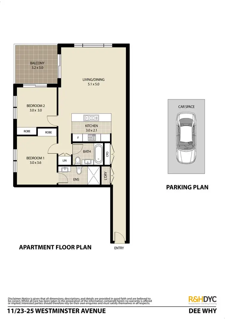 Floorplan of Homely unit listing, 11/23-25 Westminster Avenue, Dee Why NSW 2099