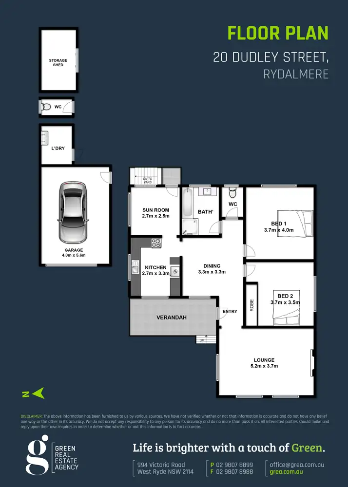 Floorplan of Homely house listing, 20 Dudley Street, Rydalmere NSW 2116