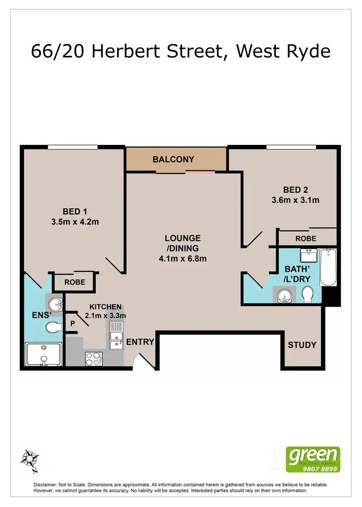 Floorplan of Homely apartment listing, 66/20 Herbert Street, West Ryde NSW 2114