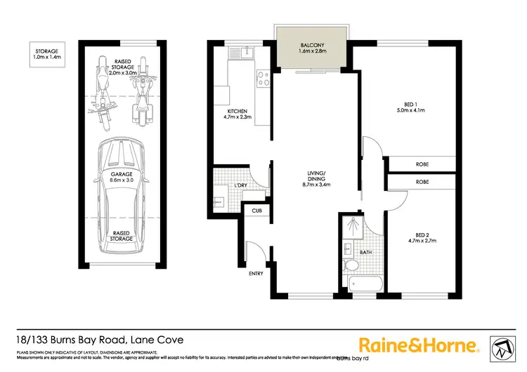 Floorplan of Homely apartment listing, 18/133-137 Burns Bay Road, Lane Cove NSW 2066