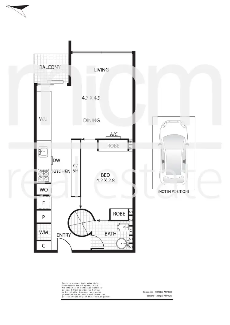 Floorplan of Homely apartment listing, 1811/22 Dorcas Street, Southbank VIC 3006
