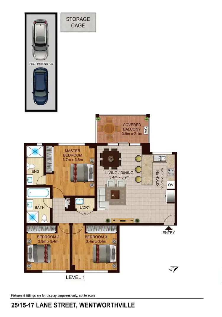 Floorplan of Homely unit listing, 25/15-17 Lane Street, Wentworthville NSW 2145