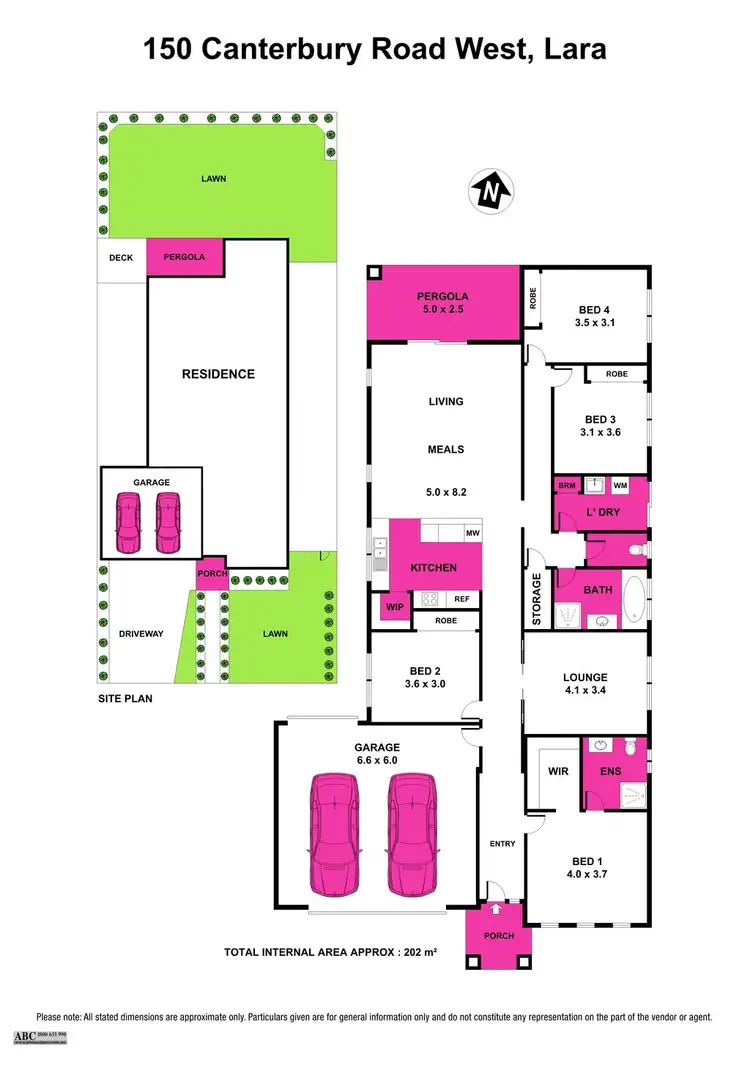 Floorplan of Homely house listing, 150 Canterbury Road West, Lara VIC 3212