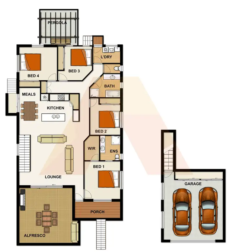 Floorplan of Homely house listing, 20 Sandalwood Street, Heathwood QLD 4110