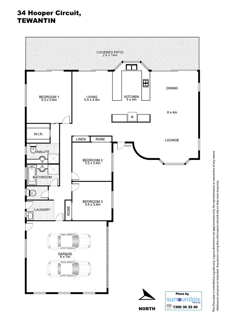 Floorplan of Homely house listing, 34 Hooper Crescent, Tewantin QLD 4565