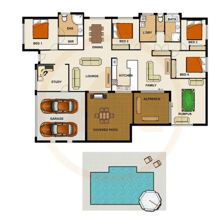 Floorplan of Homely house listing, 19-21 Gumview Crescent, Jimboomba QLD 4280