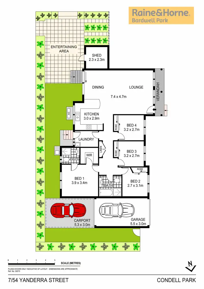 Floorplan of Homely villa listing, 7/54 Yanderra Street, Condell Park NSW 2200