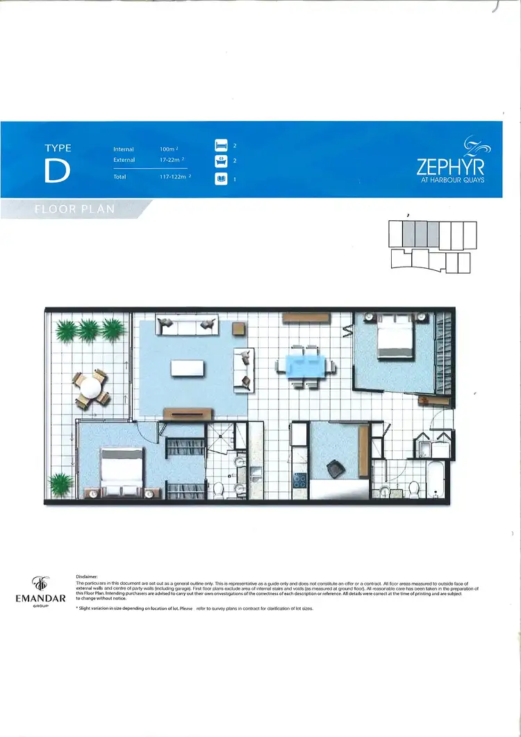Floorplan of Homely unit listing, 406/15 Compass Drive, Biggera Waters QLD 4216