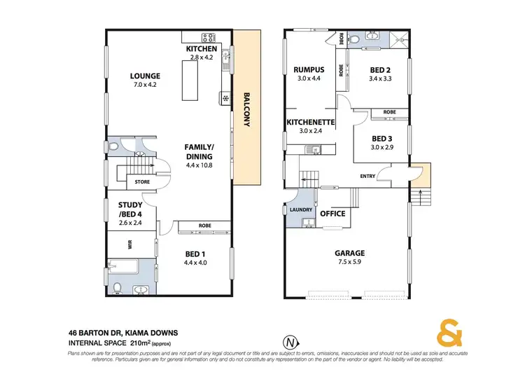 Floorplan of Homely house listing, 46 Barton Drive, Kiama Downs NSW 2533