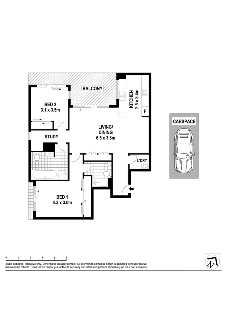 Floorplan of Homely apartment listing, 601/2 Jack Brabham Drive, Hurstville NSW 2220